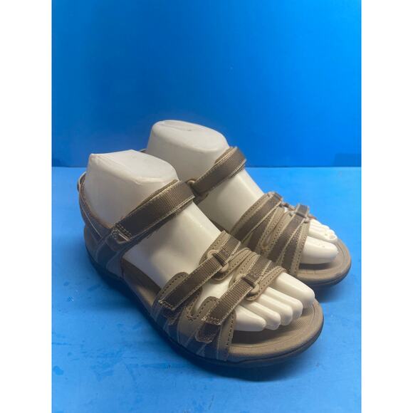 Earth Spirit Beige Sport Sandals Women's 8 Strappy Hiking Outdoor Athletic - Picture 3 of 12